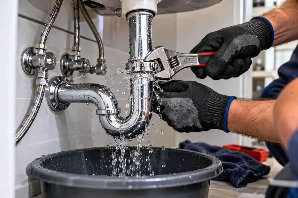 Pogotowie hydrauliczne Zielona Góra – naprawa wycieku wody pod zlewem
